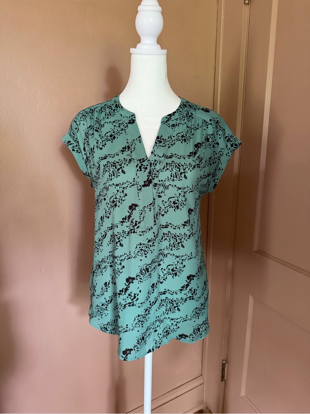 Apt. 9 Notch-Neck Printed Blouse